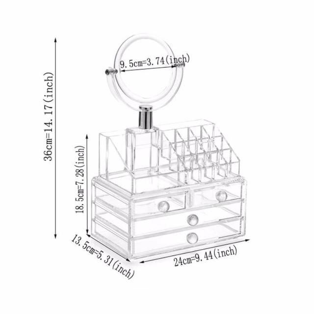 Органайзер для кометики зеркало для макияжа