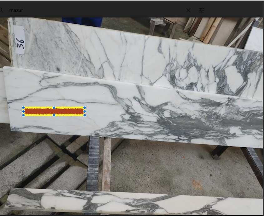 Półka, parapet z marmuru Carrara Corchia,