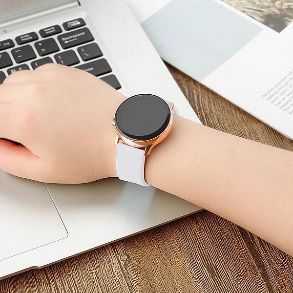 Silicone Strap TYS opaska do smartwatcha zegarka uniwersalna 22mm różo