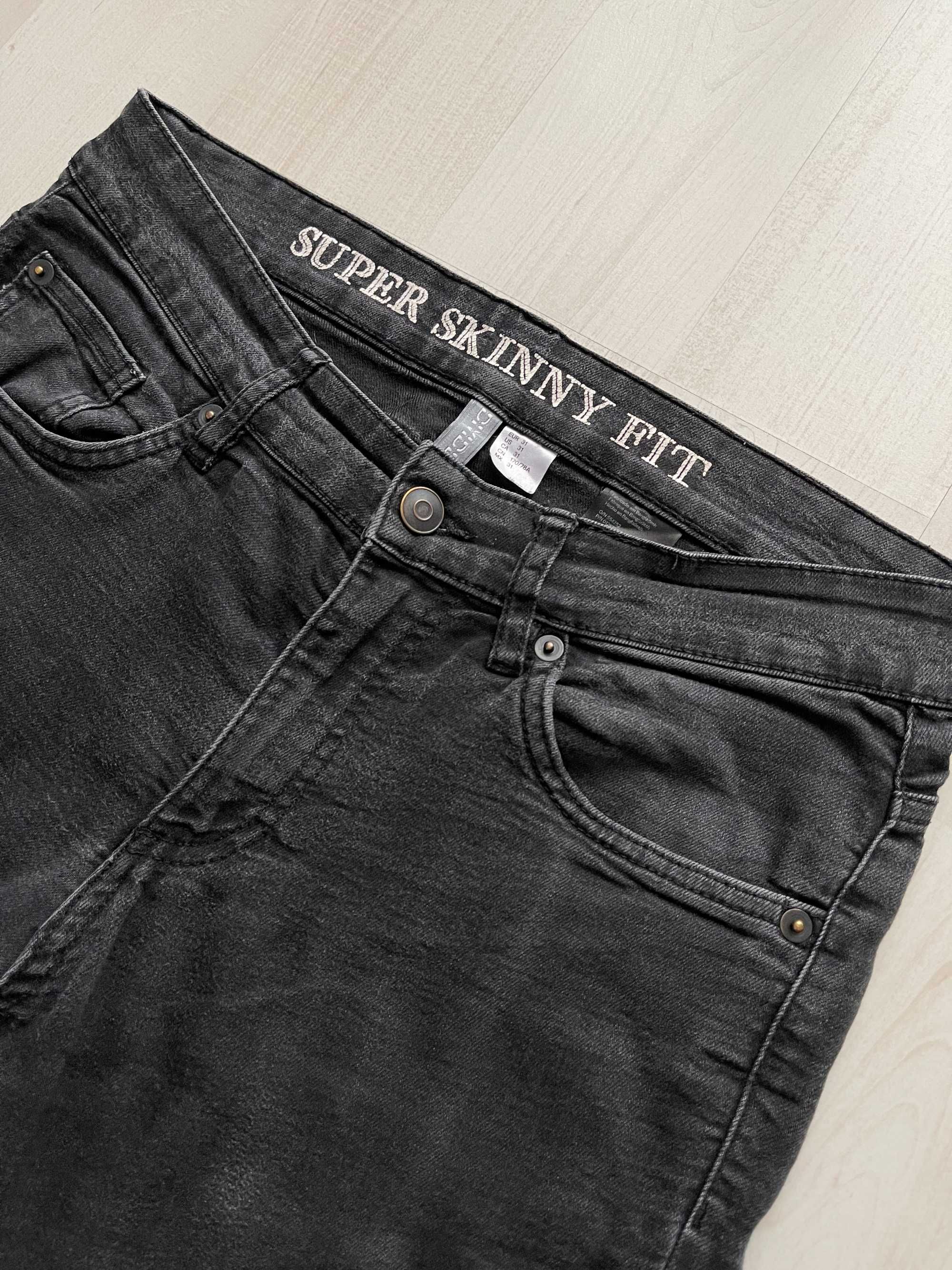 H&M Divided super skinny fit spodnie rurki slim fit rozmiar M