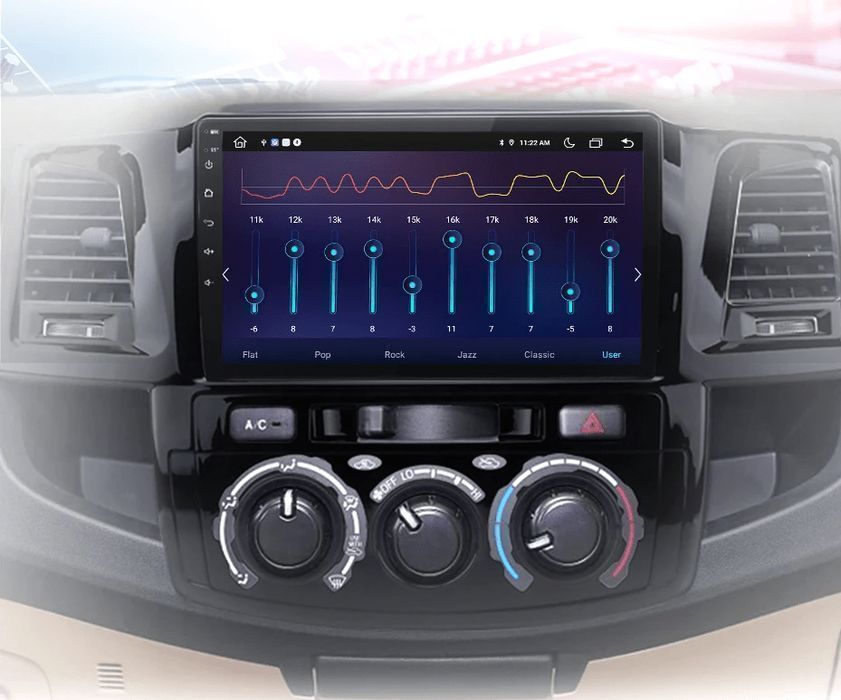 Nowoczesne radio Android dla Toyota Fortuner/Hilux V1 Plus 4GB-64GB