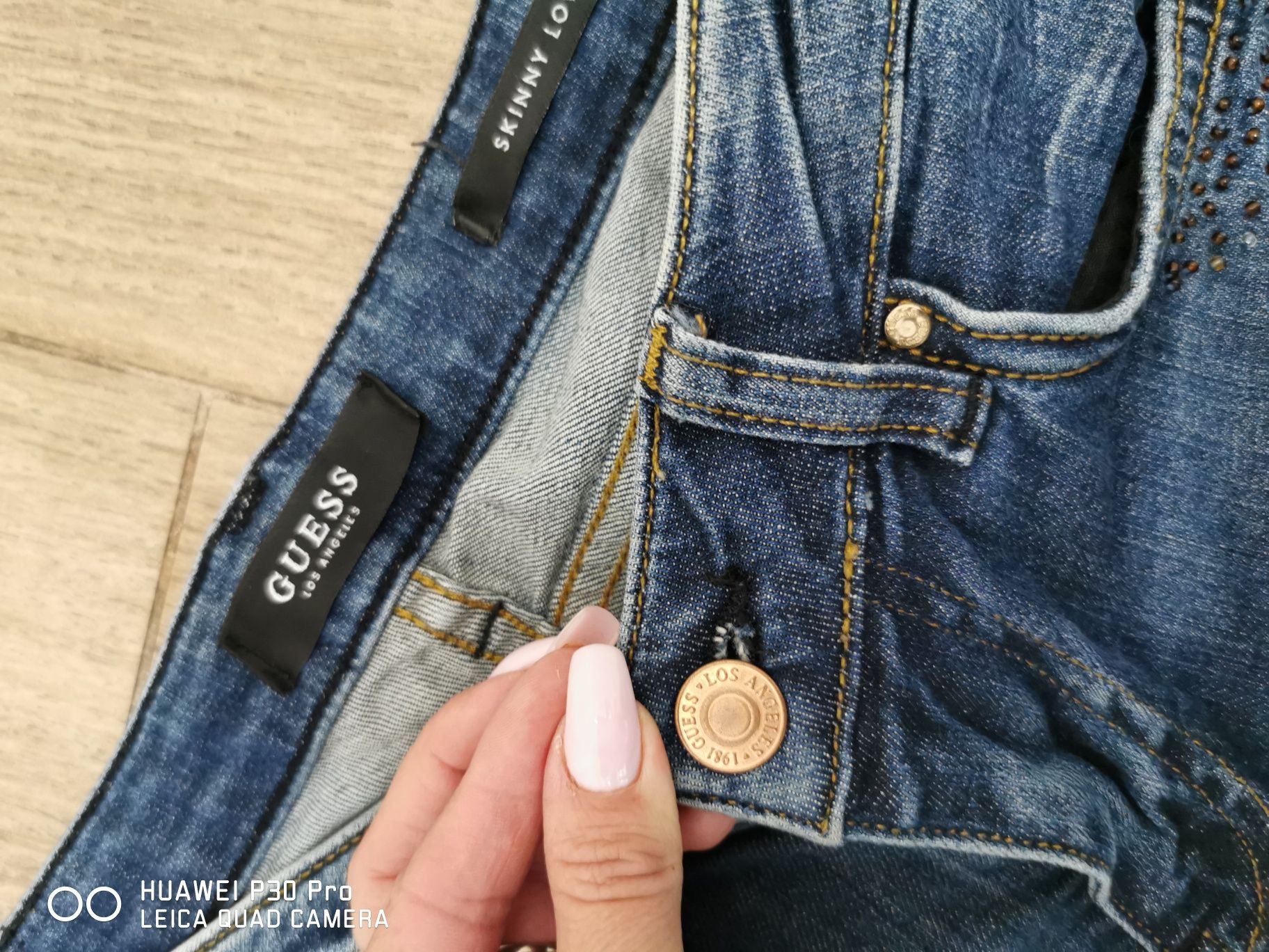 Spodnie Damskie Guess Jeansowe Oryginalne