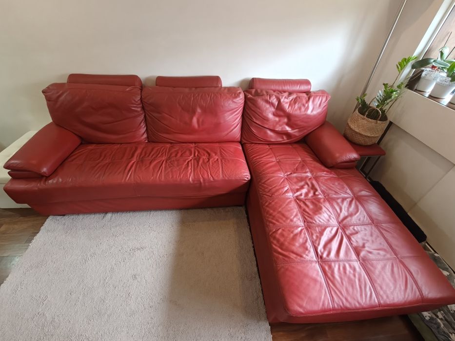 Sofá Chase Long Vermelho Tinto