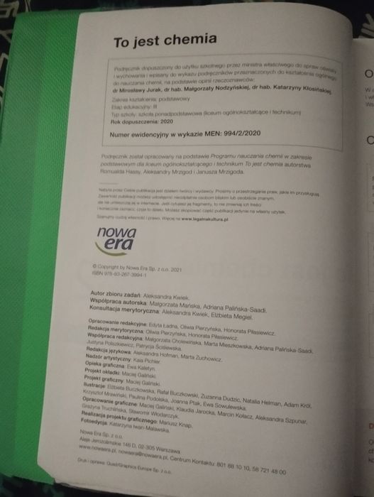 Podręcznik do chemii To jest chemia 2 (zakres podstawowy)