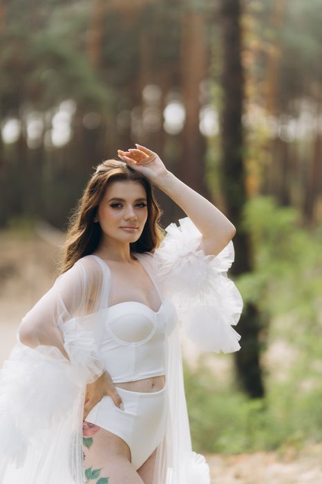 Пенʼюар для ранку нареченої