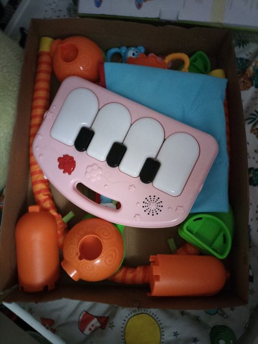 Дитячий розвиваючий музичний килимок BABA I MAMA