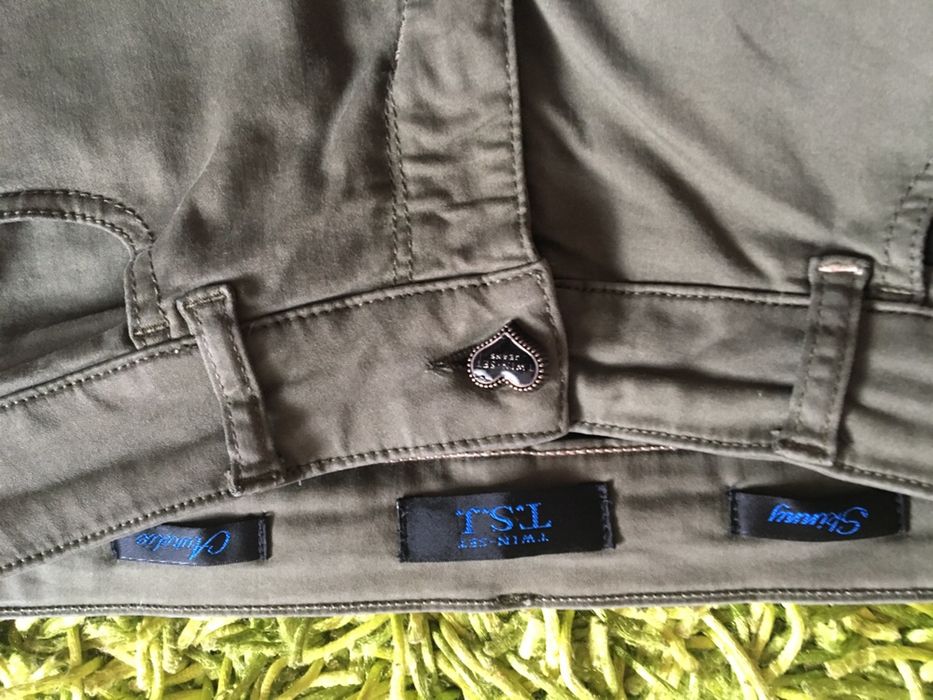 TWIN-SET T.S.J. Skinny Aurielie kolor khaki rozm. 26