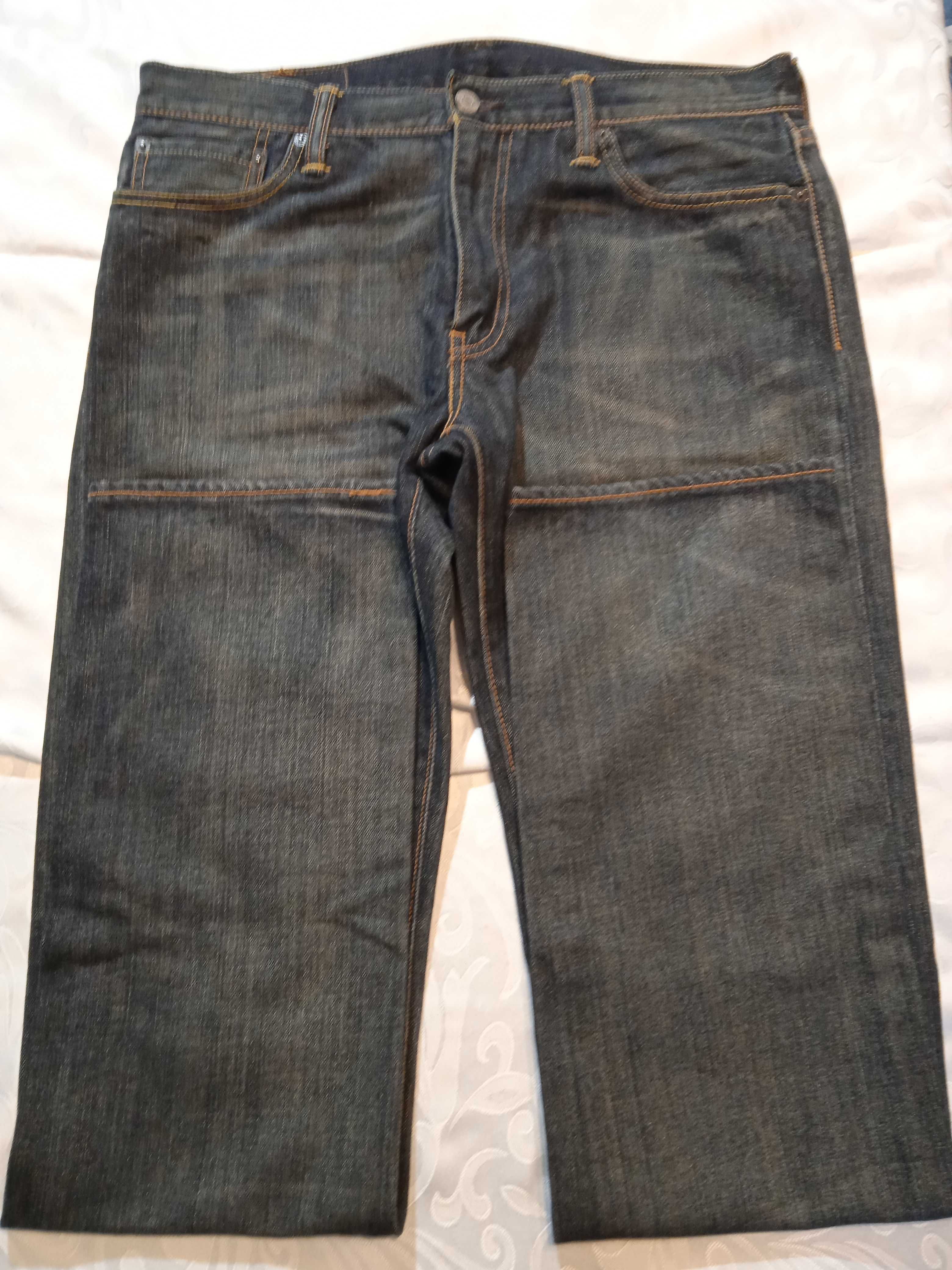 Levis 504 Nowe czarne spodnie jeansy W33 L36 SuperCena!