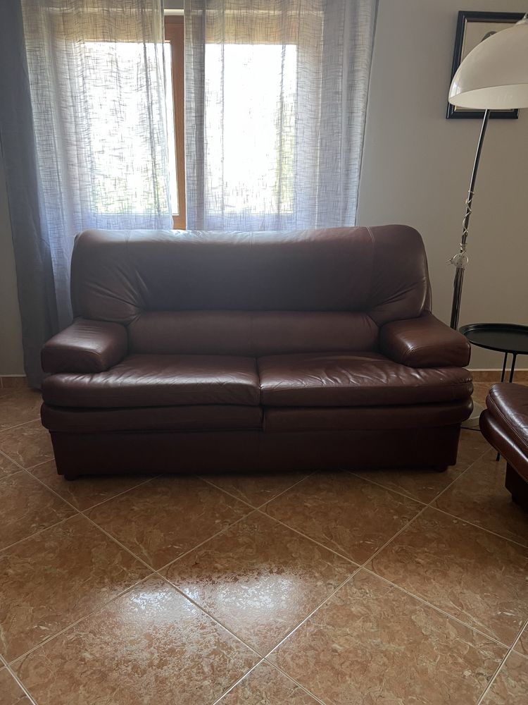 Conjunto de Sofas em pele como novos