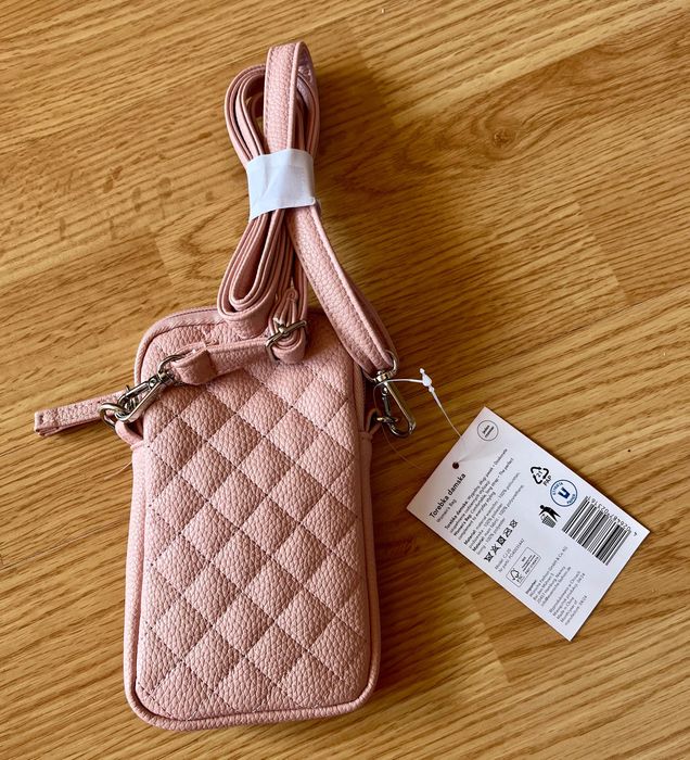 Etui na telefon torebka różowa NOWA