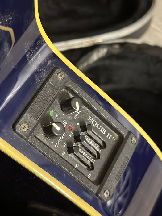 Washburn EA36 Robert Plant transparent blue