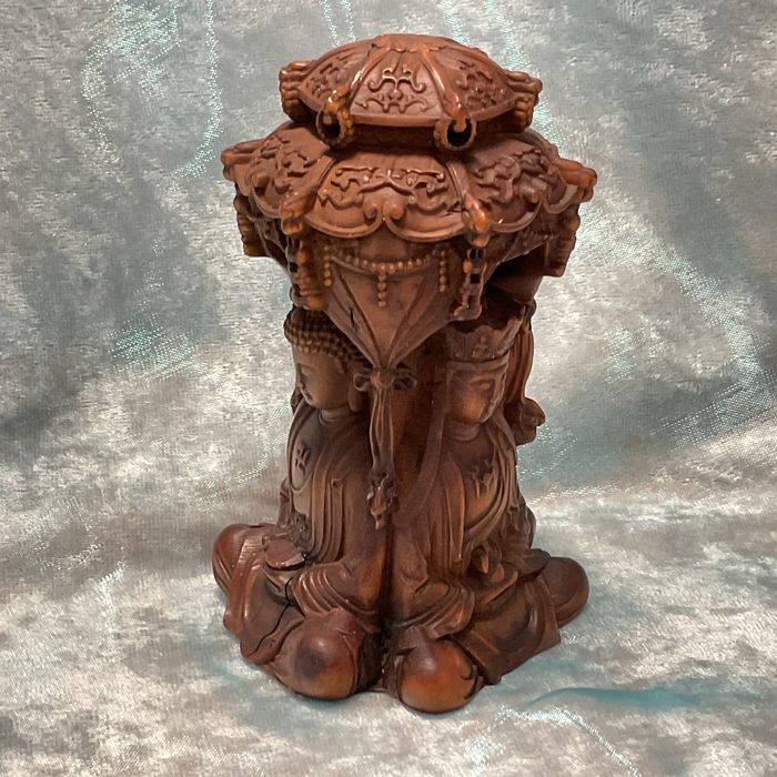 Escultura em madeira exótica 10 cm