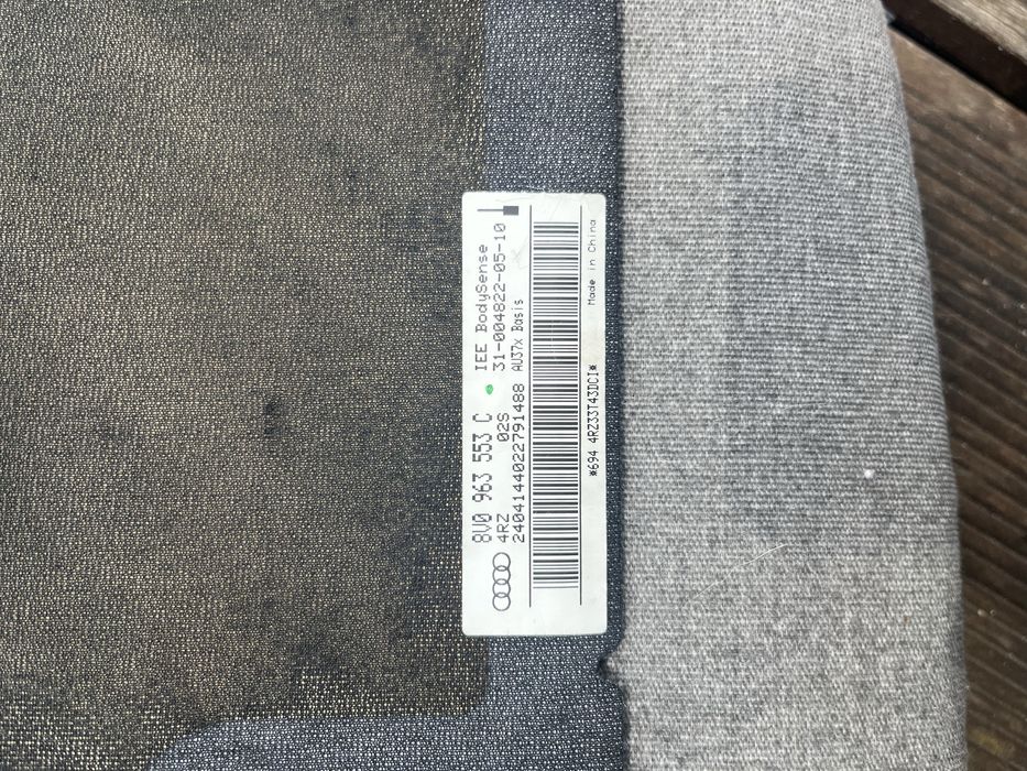 Mata - czujnik zajętości - fotel pasażera - AUDI A3