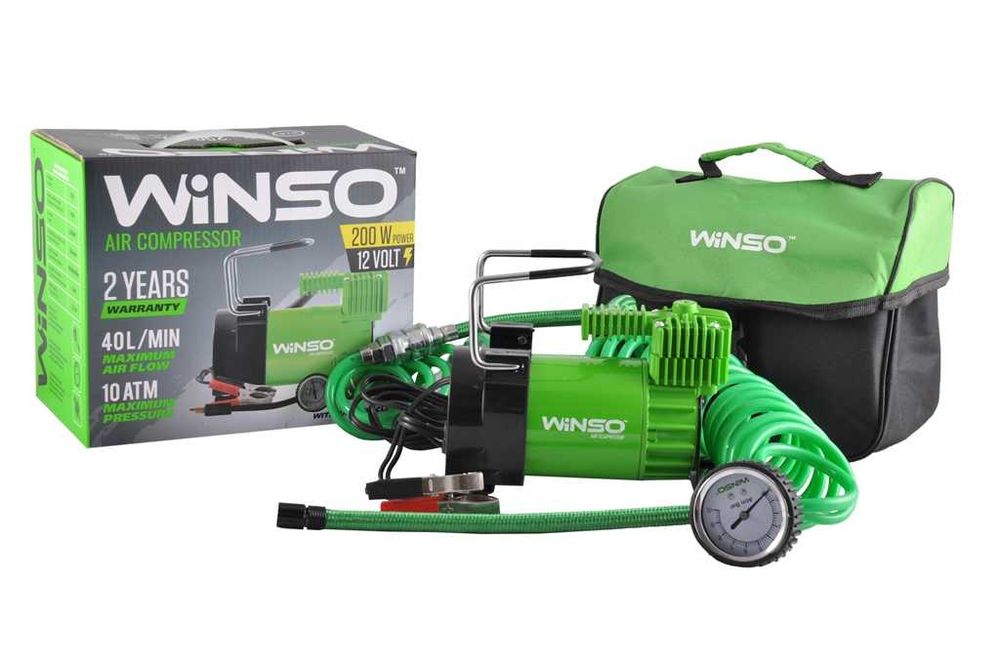 Компрессор в авто, для авто WINSO/ВИНСО 10 Атм, 40 л/мин, РОЗПРОДАЖ