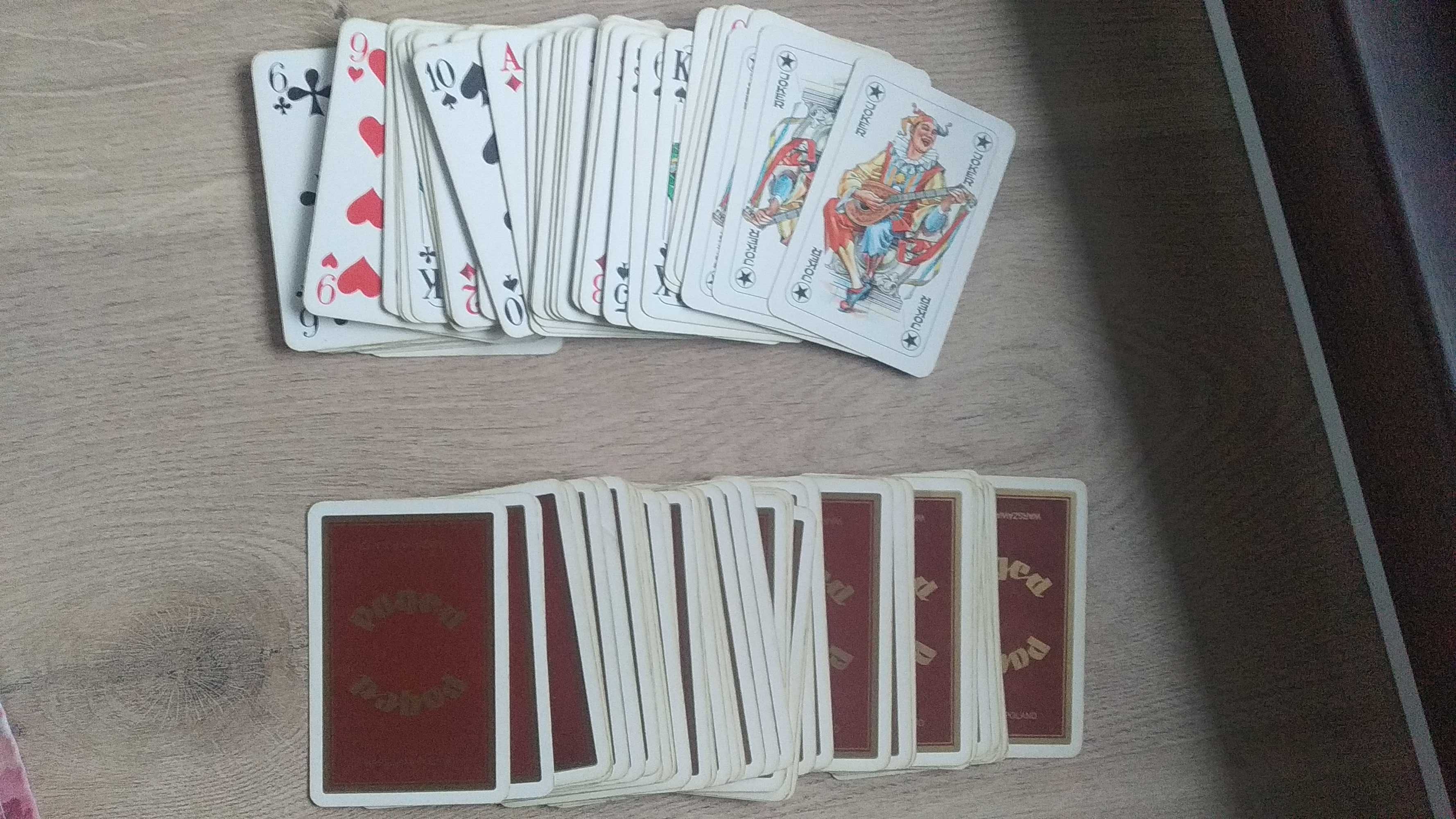 Stare karty do gry w brydża, lata 70te