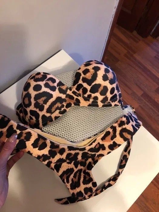 NOWE bikini rozmiar M panterka stringi Brazyliany 38