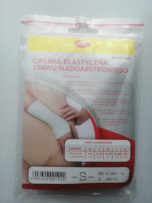 Opaska elastyczna stawu nadgarstkowego długa - Pani Teresa