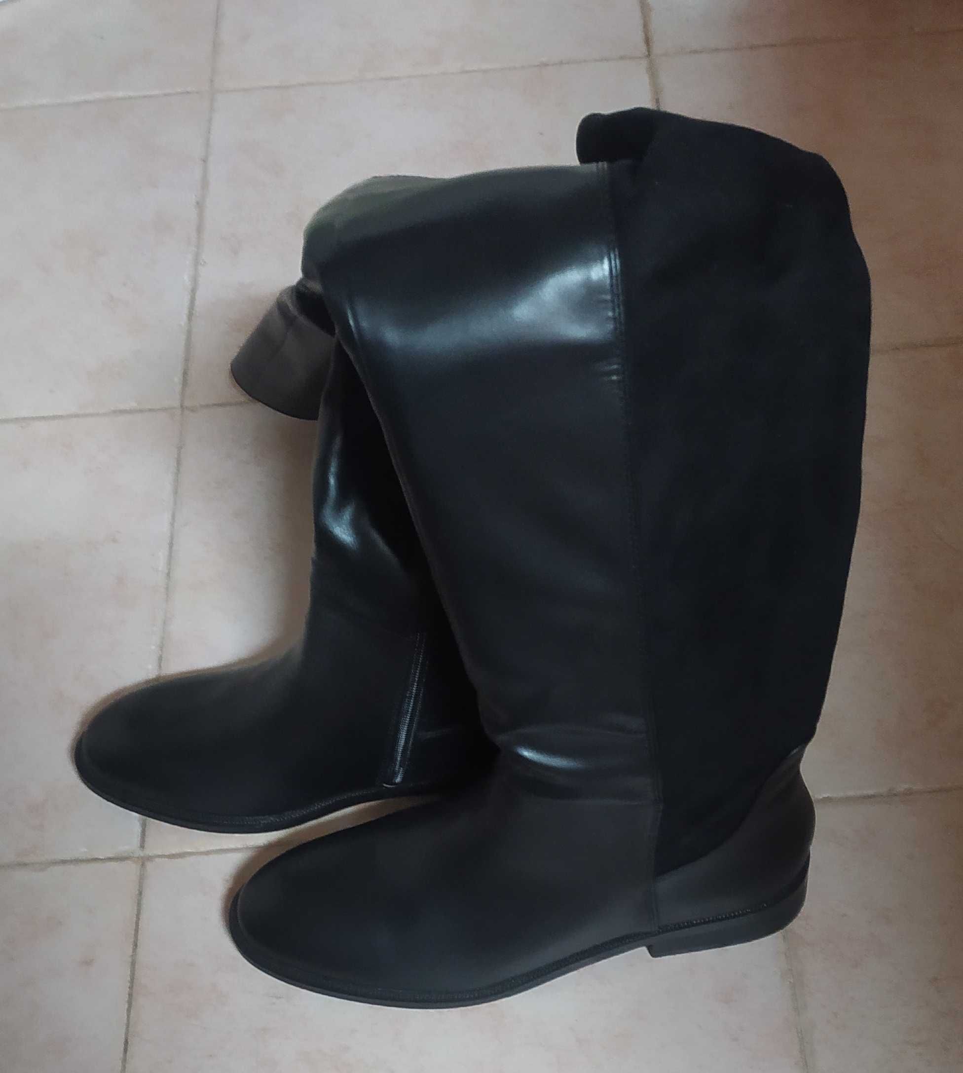 Botas altas(até ao joelho) novas, n°40