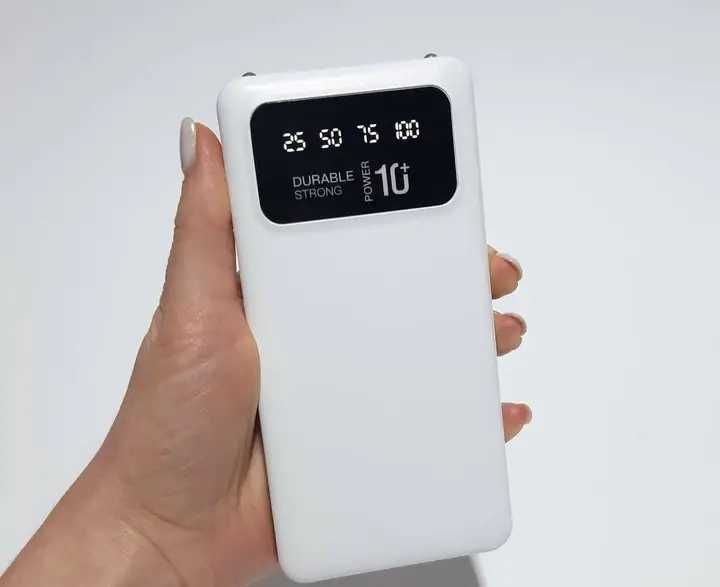 Повербанк LINKAGE LKP-26 10000MAH, на 2 USB виходи, POWERBANK білий