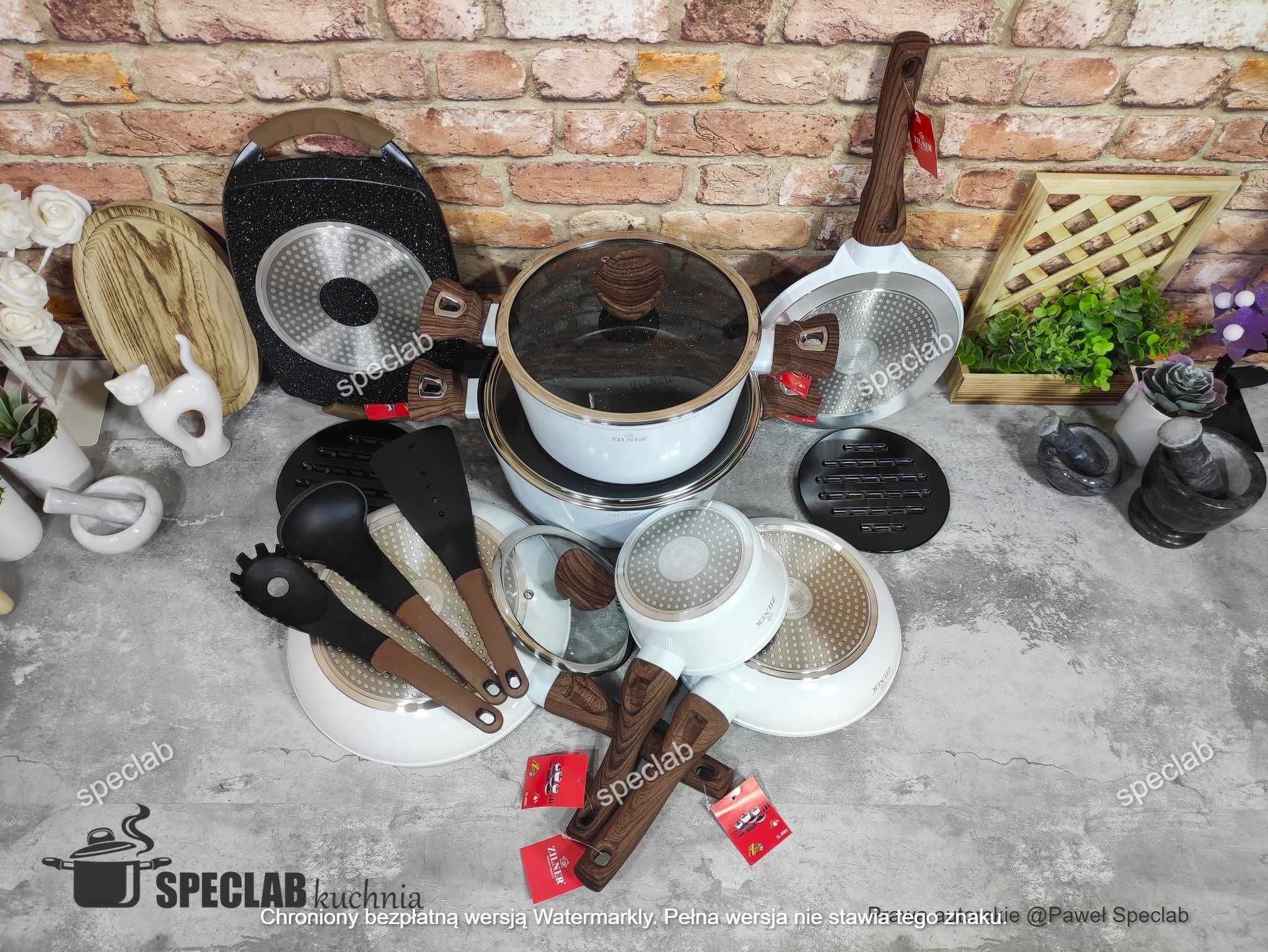 Zestaw garnków ZILNER ZL-8592. Gaz, indukcja, halogen