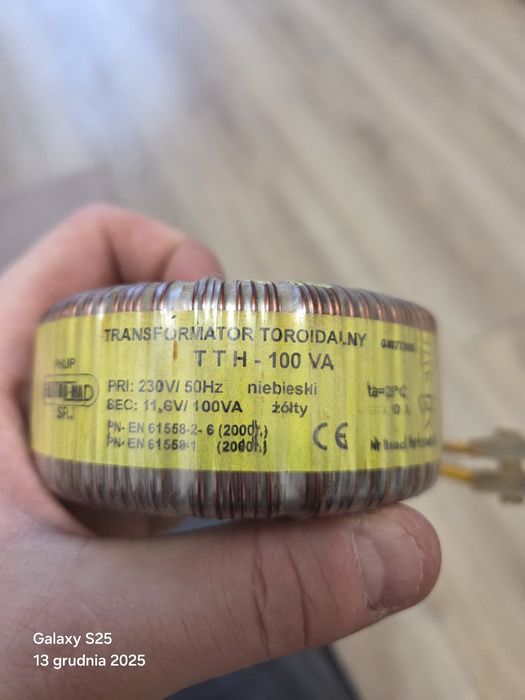 Transformator toroidalny cześć 100VA