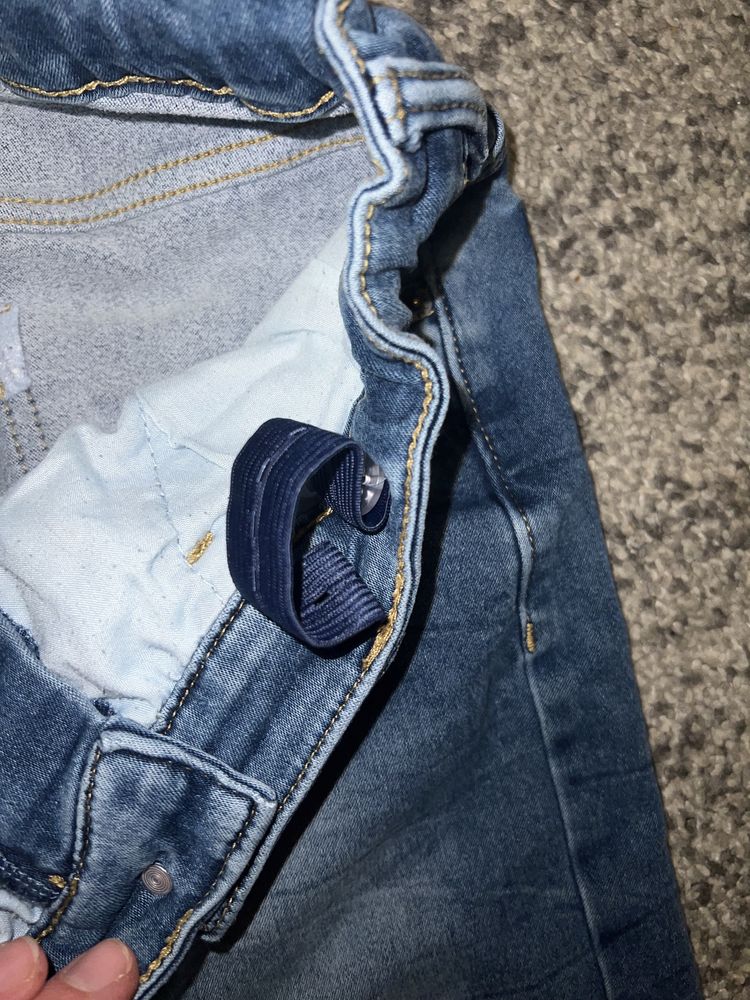 spodnie jeans chłopiec 164 cm regulowany pas miękkie