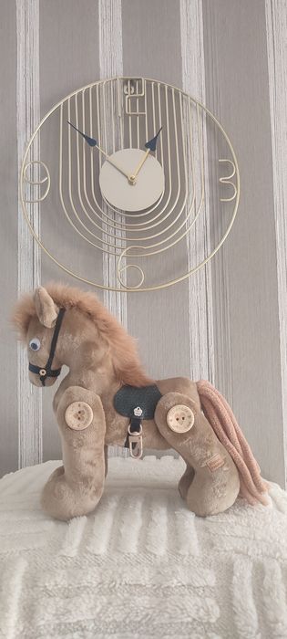 Konik handmade maskotka jasnobrązowy