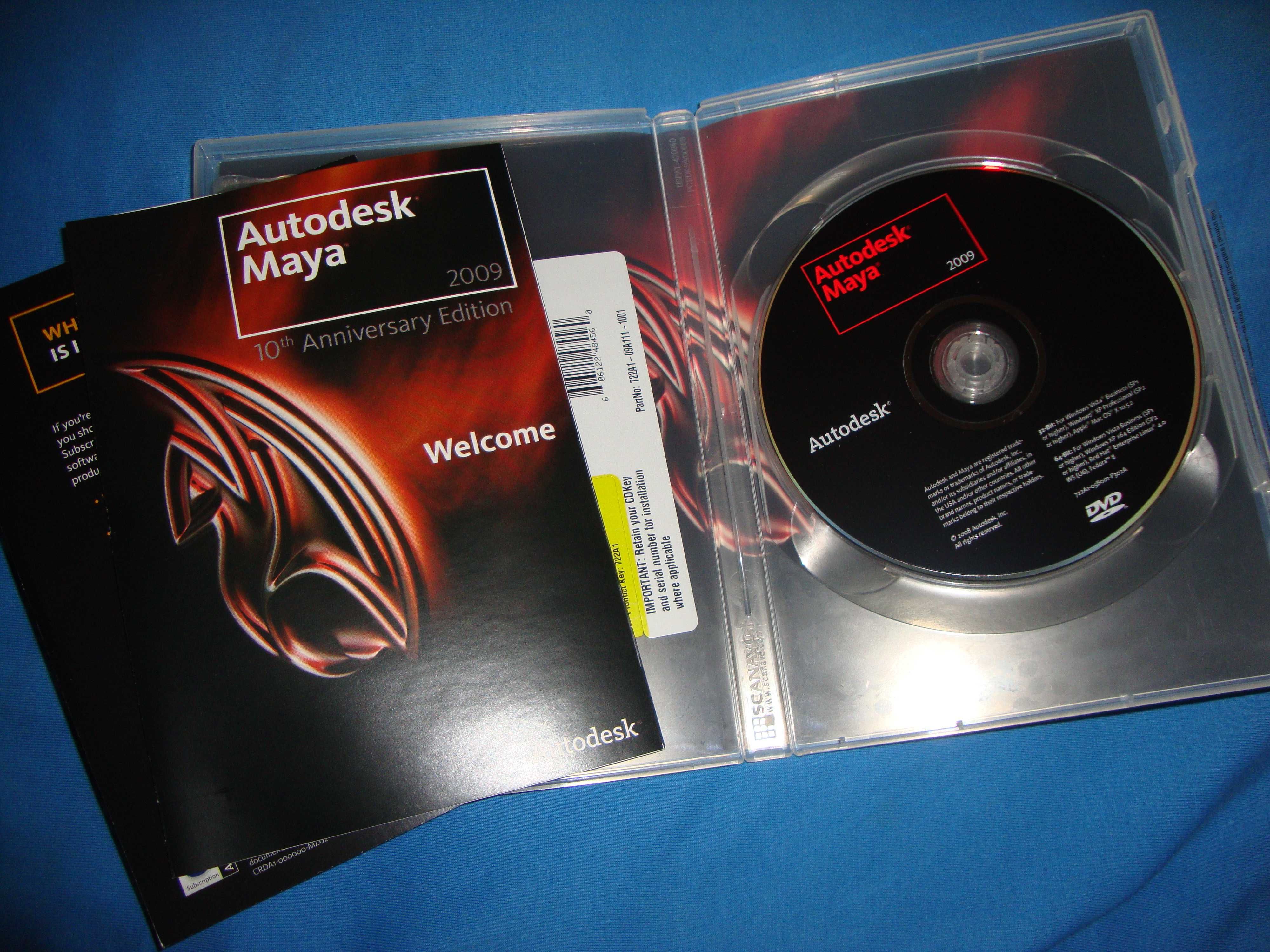 Autodesk 3ds Max 2009 + Maya 10th Anniversary Edition 2009 лицензия !