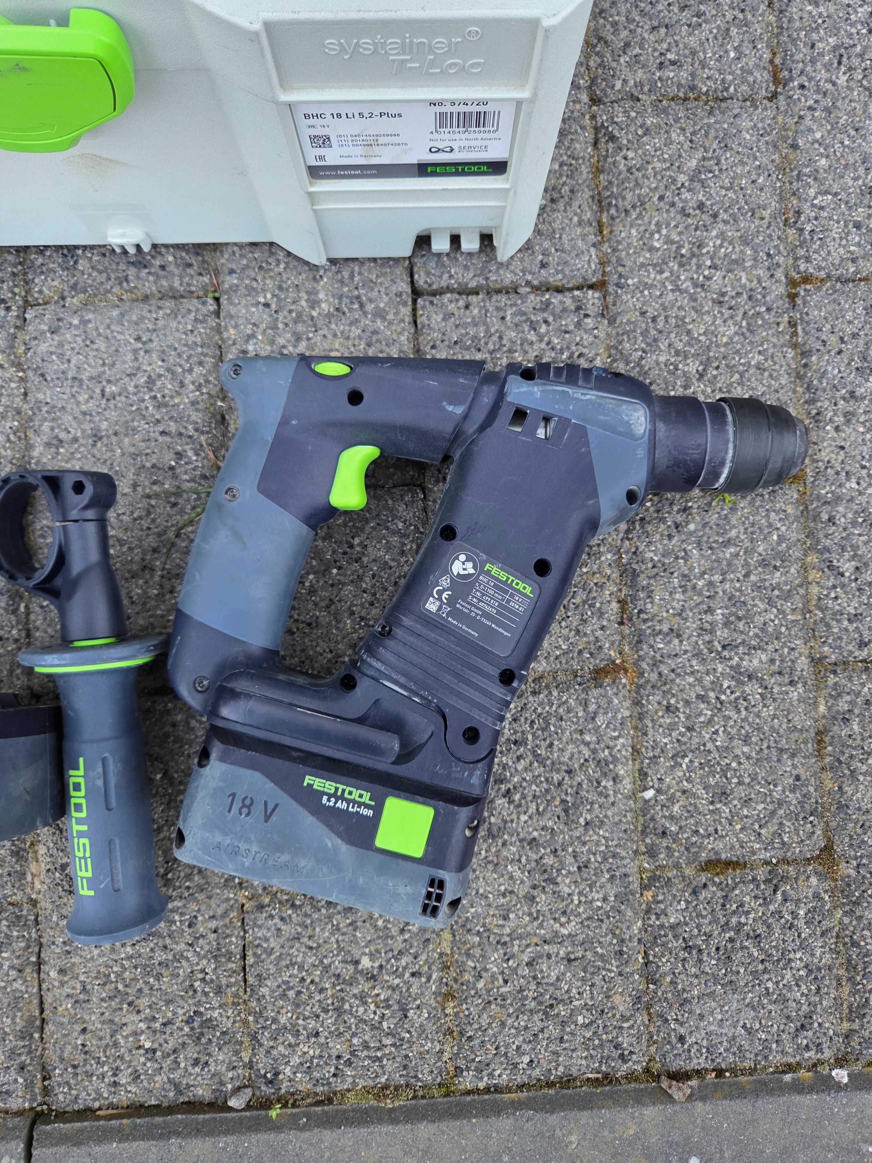 Młotowiertarka akumulatorowa Festool BHC 18 SDS plus 5,2 Ah
