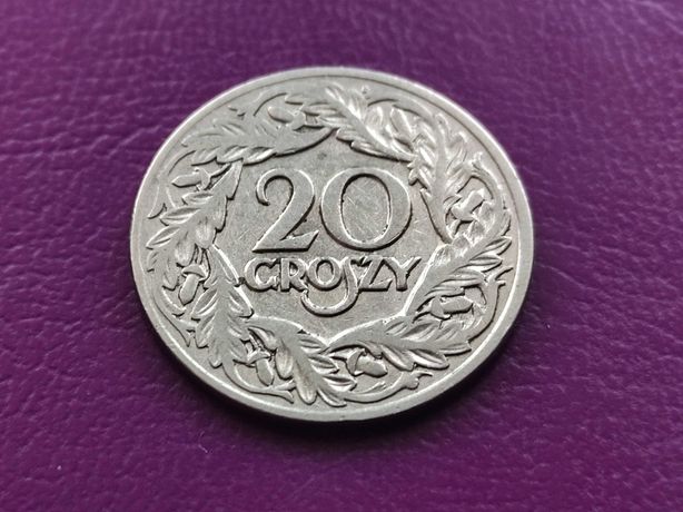 Moneta przedwojenna ''Sanacja'' II RP - 20 groszy 1923 - Oryginał !