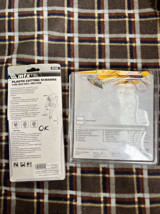 Заклёпочник для гипсокрт.дюбелей Topex. Труборез ПВХ ножницы Matrix