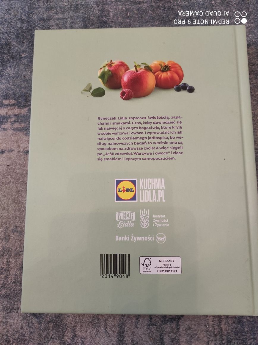 Książka kulinarna owoce i warzywa Lidl