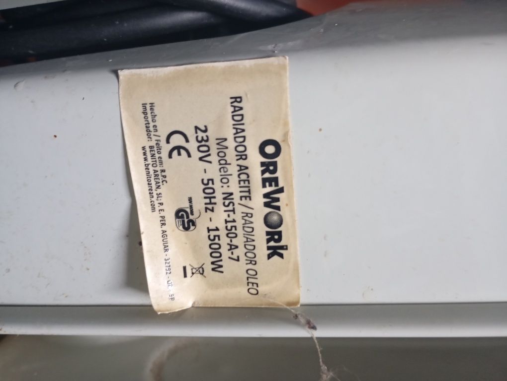 Radiador a Óleo Orework