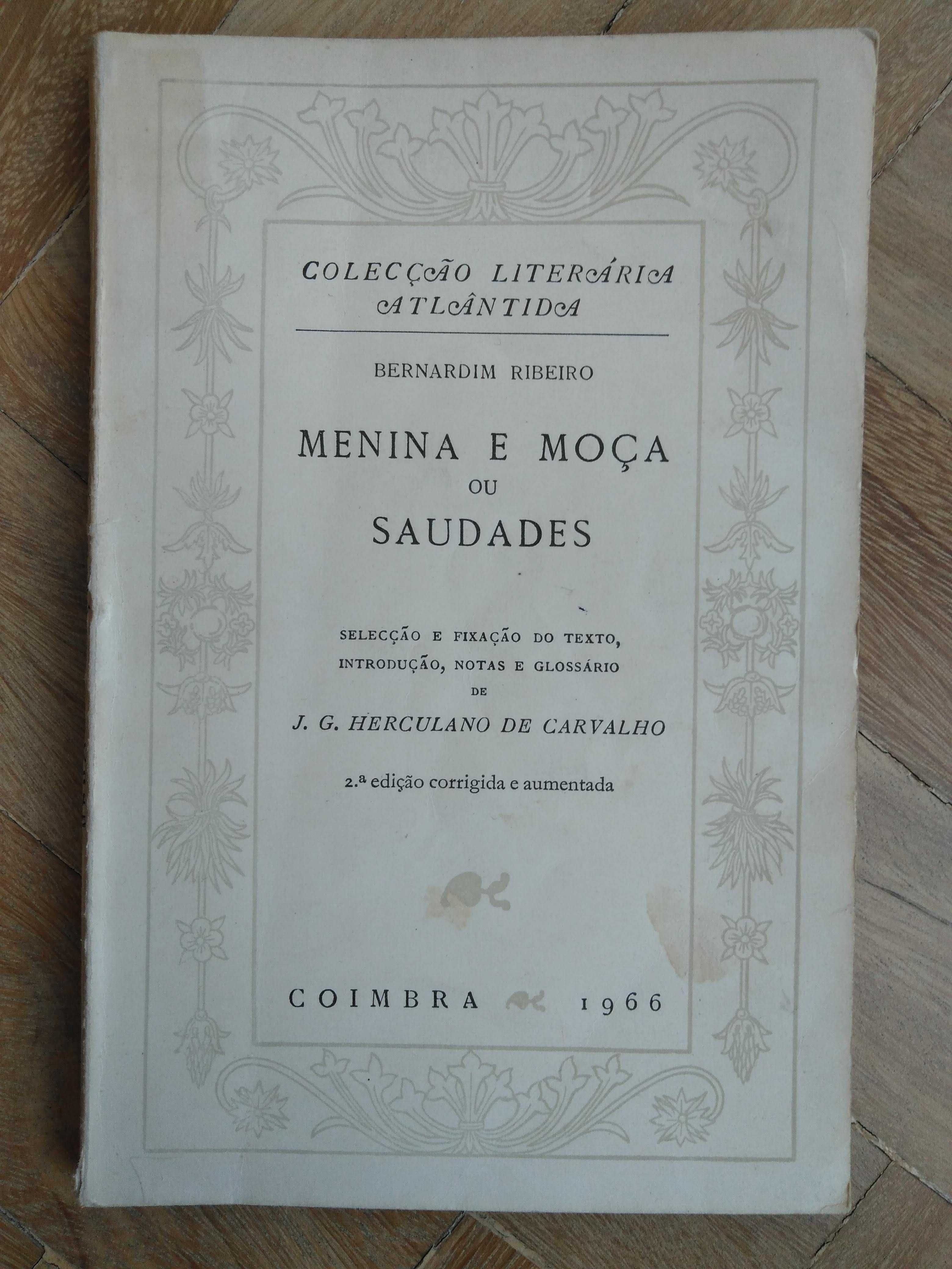 livro: Bernardim Ribeiro "Menina e moça ou Saudades"