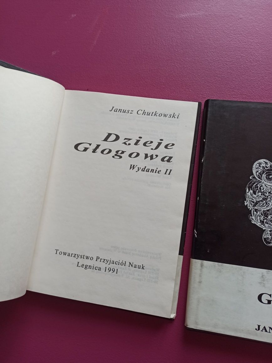 Dzieje Głogowa komplet tom 1 i 2 książki