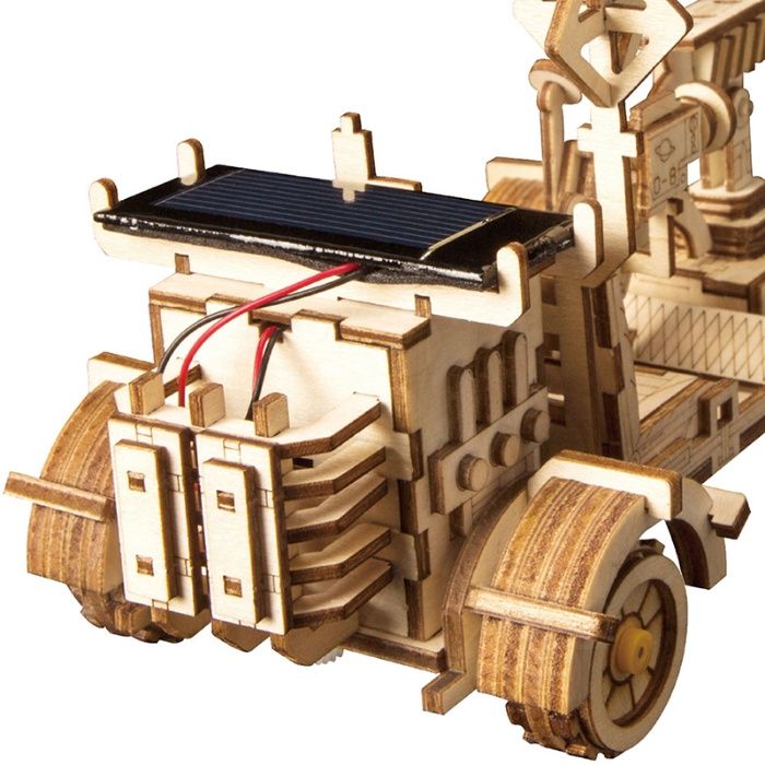 Механический 3D конструктор пазл с солнечной панелью и моторчиком