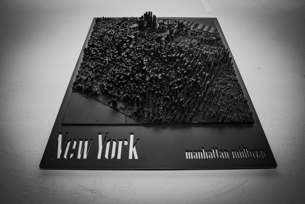 Stylowa makieta Manhattanu na ścianę New York Manhattan Midtown