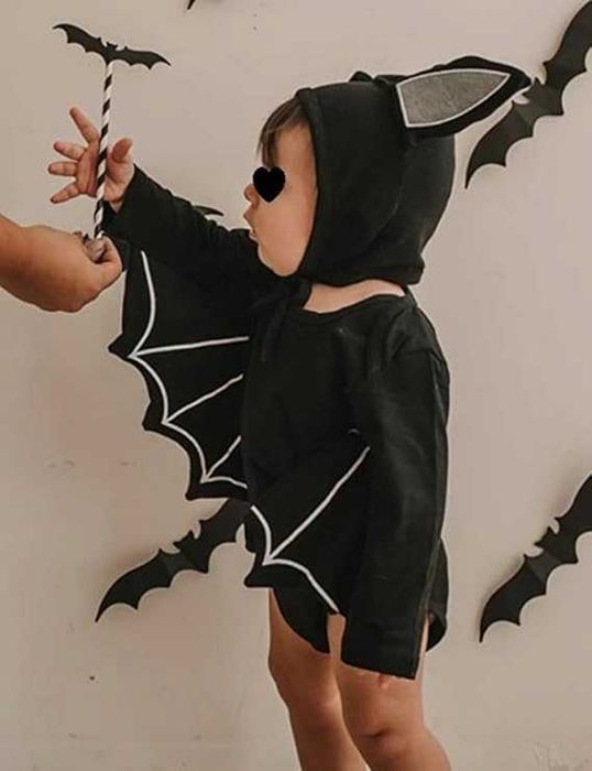 Strój halloween 6-12 m. nietoperz nietoperza DLA NIEMOWLAKA r. 80