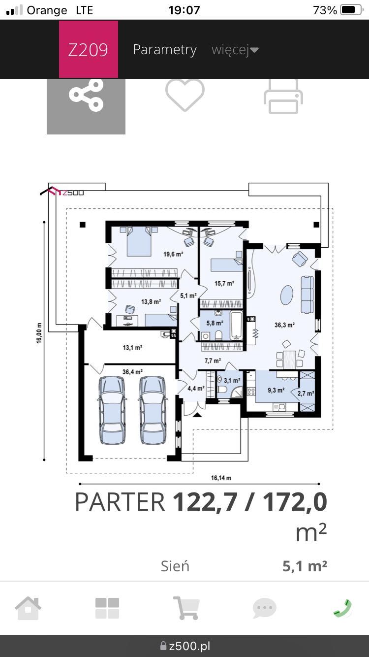 Projekt domu ARCHON Z209L