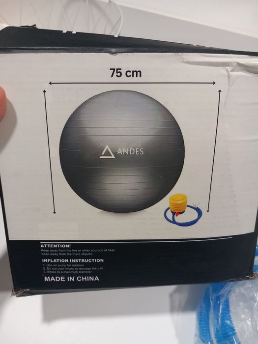 Bola de pilates cinza