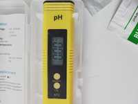 Miernik PH żółty cyfrowy z płynami do kalibracji