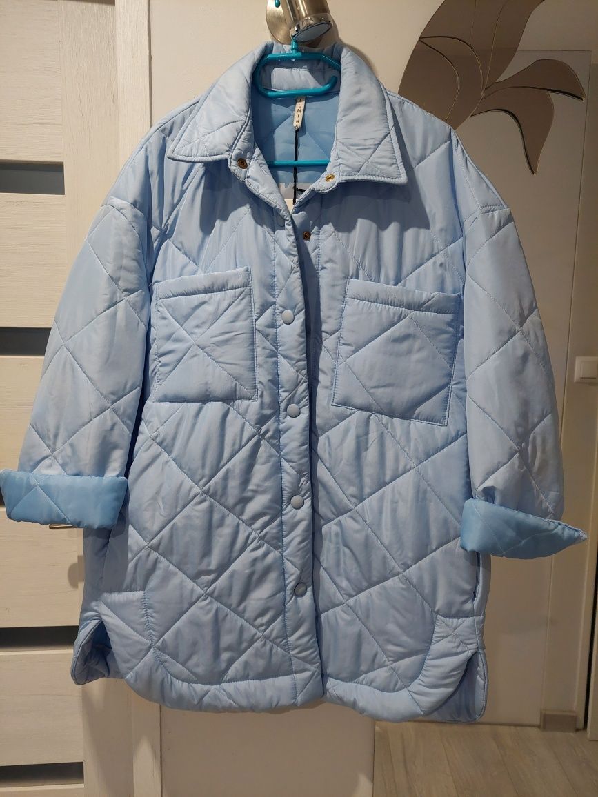 Pikowana kurtka wiosenna oversize Lumina