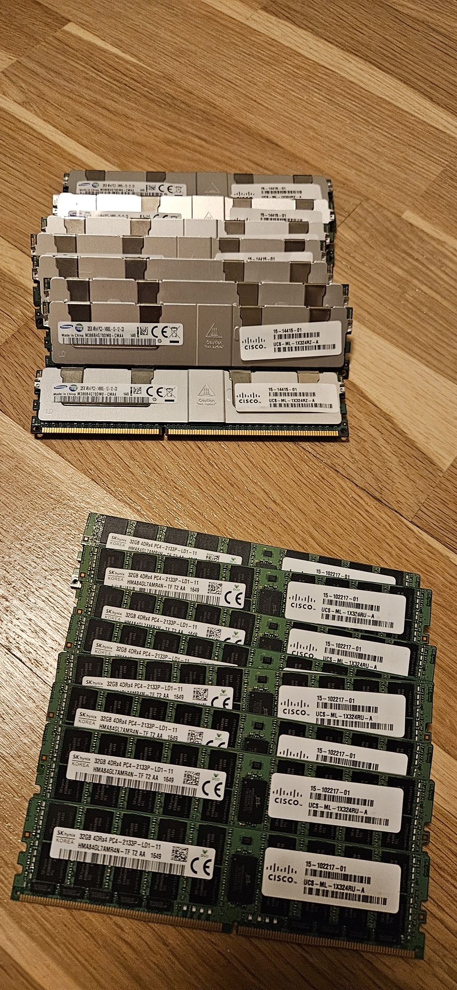 Zamienię pamięci 32GB 64GB DDR3 DDR4 ECC