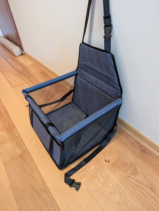 Transporter samochodowy dla kota małego psa składany na płasko40x30x25