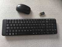Klawiatura+ mysz bezprzewodowa Logitech k220 m150