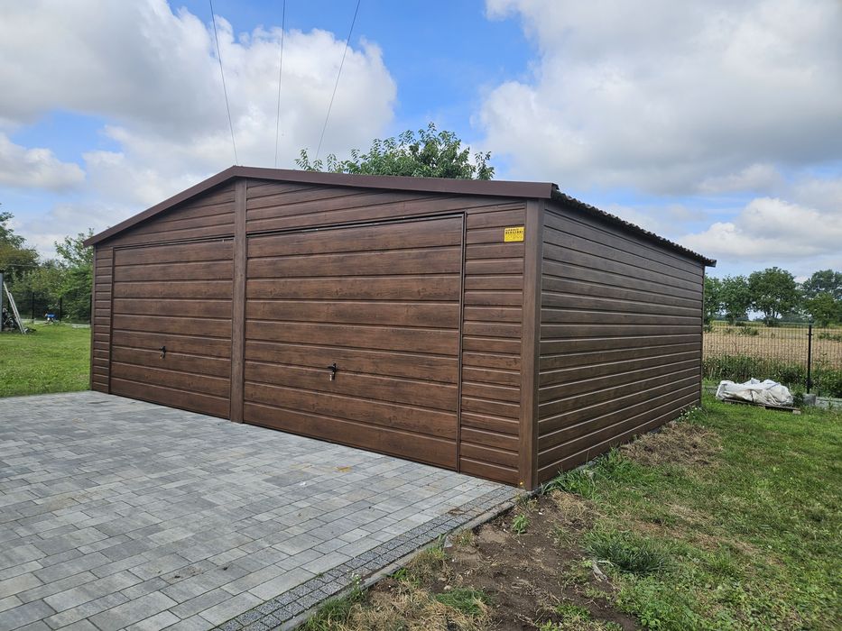 7x5.5 POD Garaże Blaszane Garaż Blaszany Blaszak Okucia Blaszaki Orzec