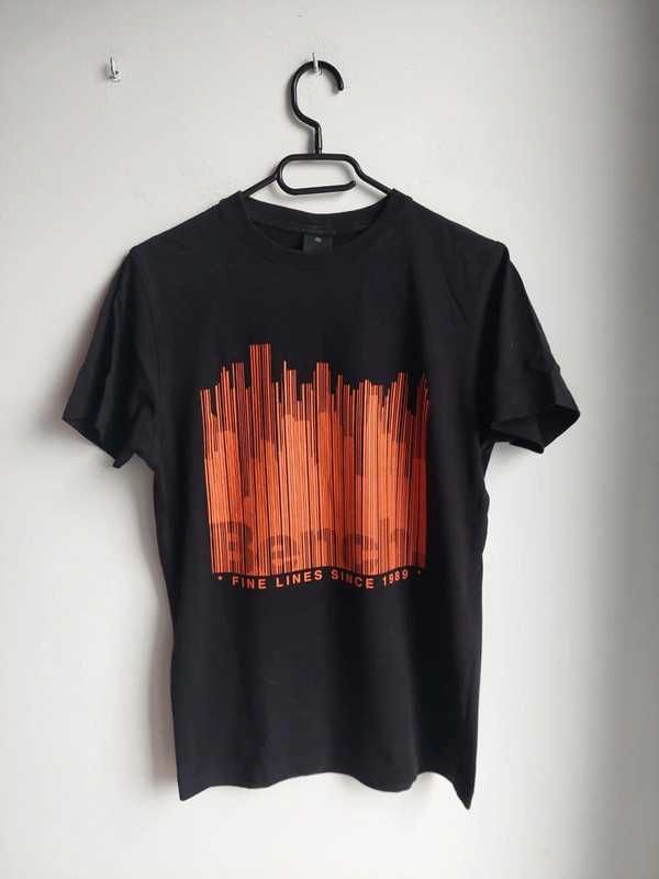 Koszulka t-shirt Bench logo czarna nadruk oversize 36 s 38 m