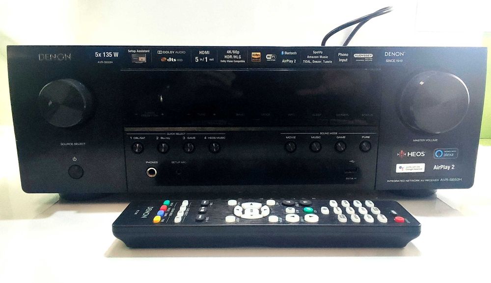 Wzmacniacz DENON AVR-S650H + pilot