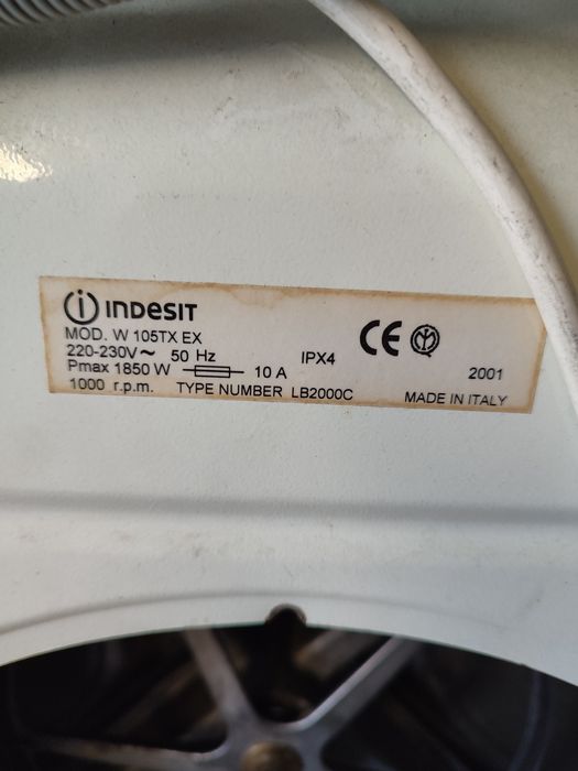 Запчастини до пральної машини індезіт W105TX W84TX