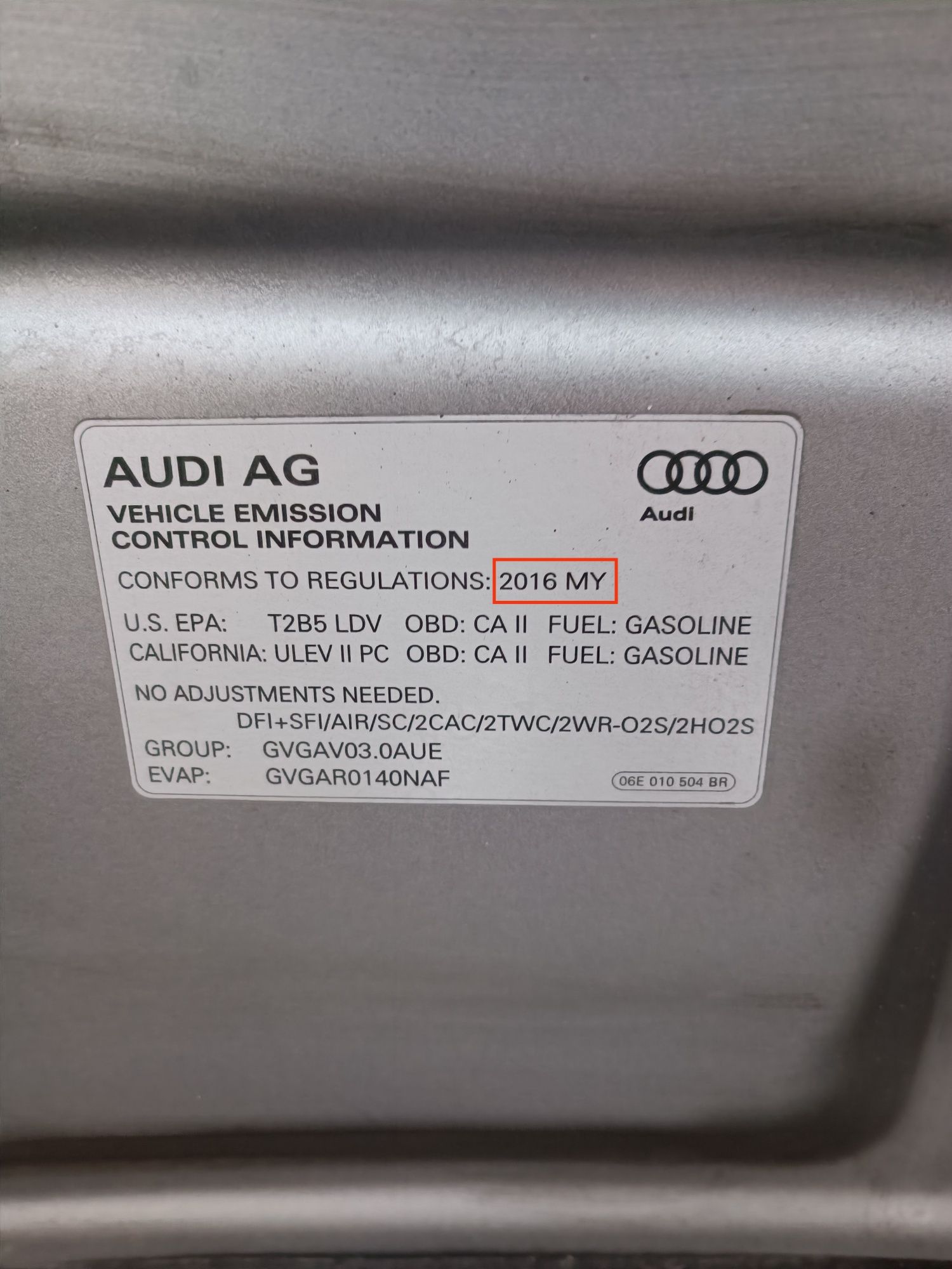 Audi A6 C7 2016 3.0 TFSI